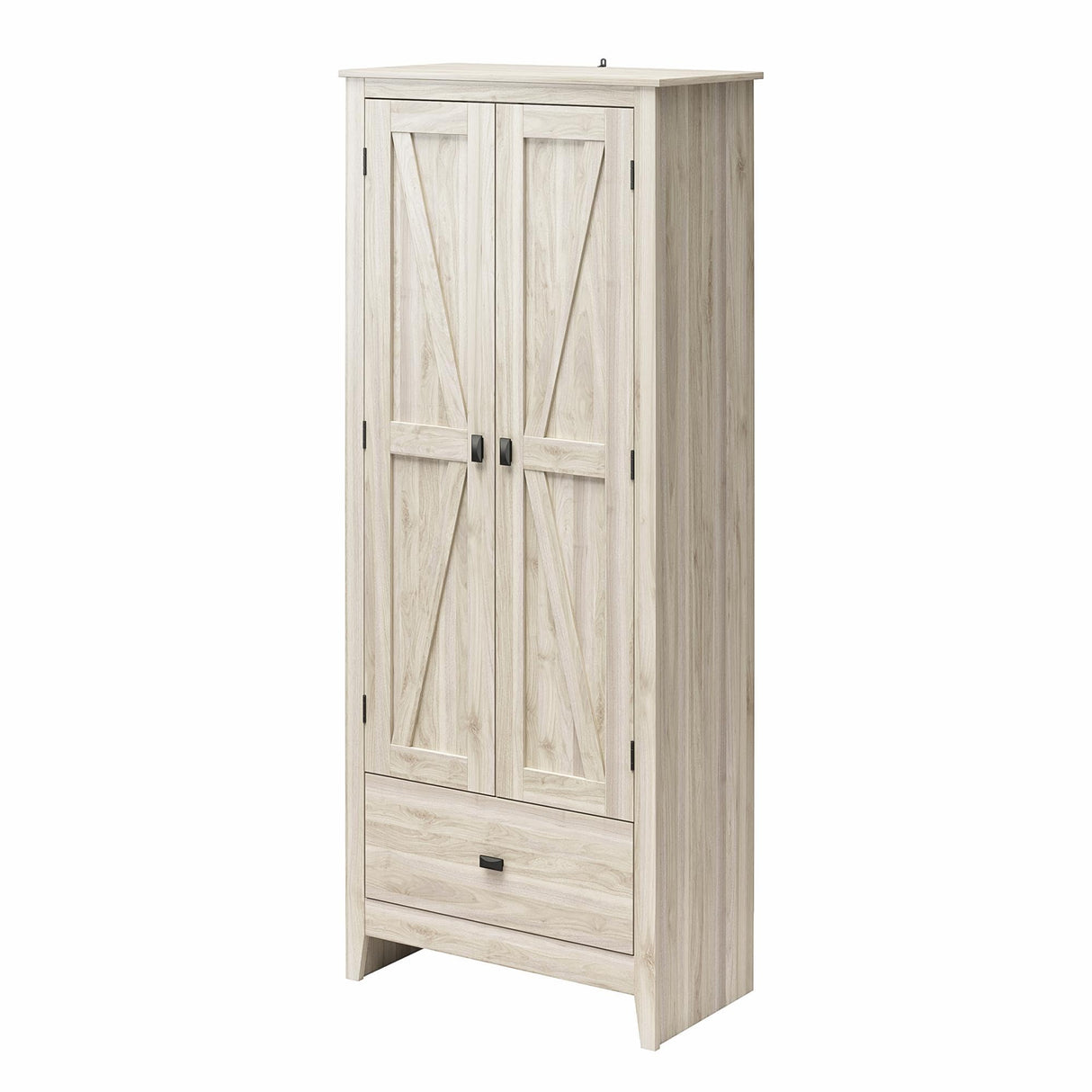 Evolution Farmington 30" Wide Storage Cabinet, Light Walnut