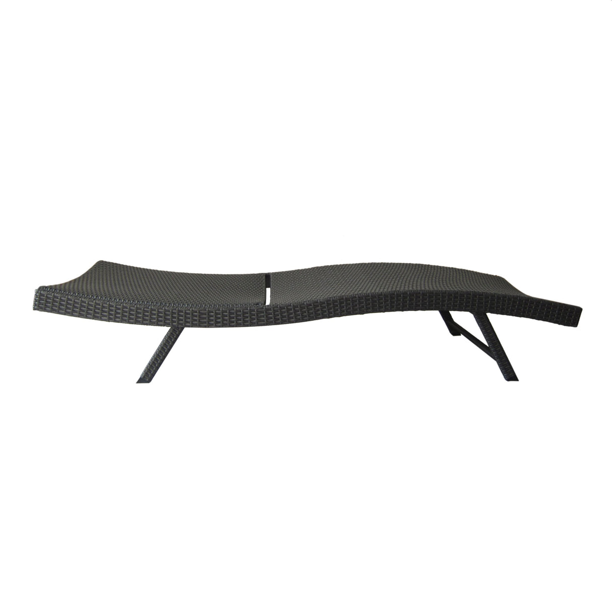 Arthur | Outdoor Wicker Chaise Lounges | Set of 2 | in Grey