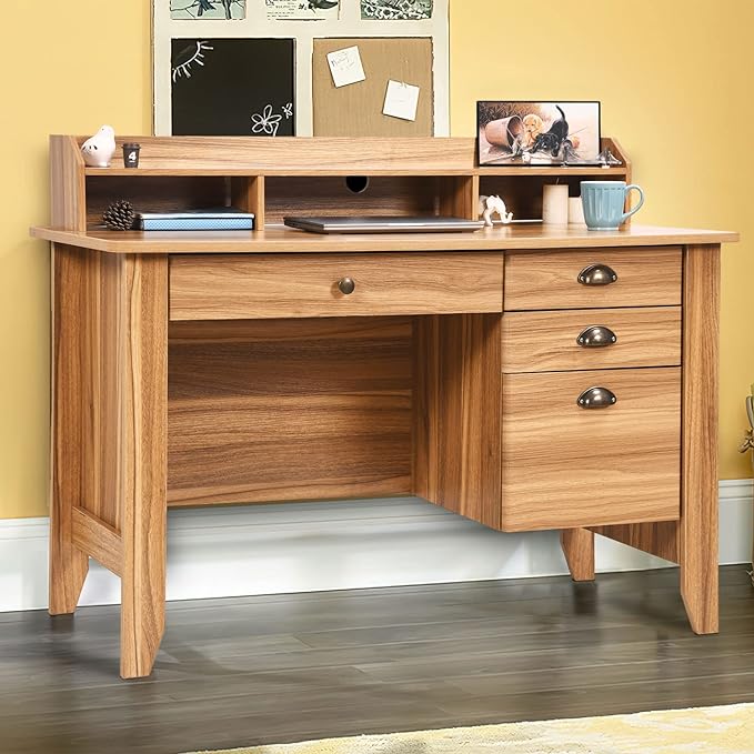 Computer Desk with 4 Drawers and Hutch, 47.5ā Home Office Computer Desks