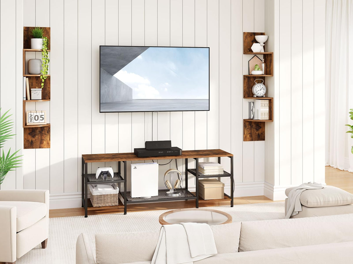 Floating Shelves and Floating Corner Shelves Bundle, Set of 2, for Wall Decor in Bathroom