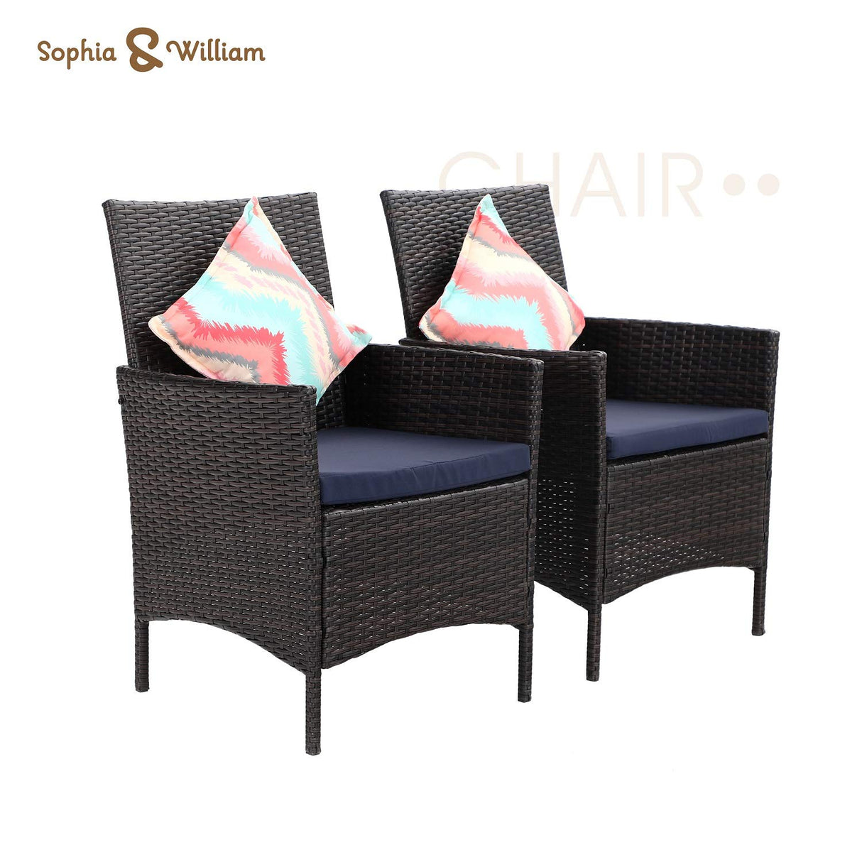 Patio Table and Chairs Set for 4, 5 Pieces Outdoor Dining Set