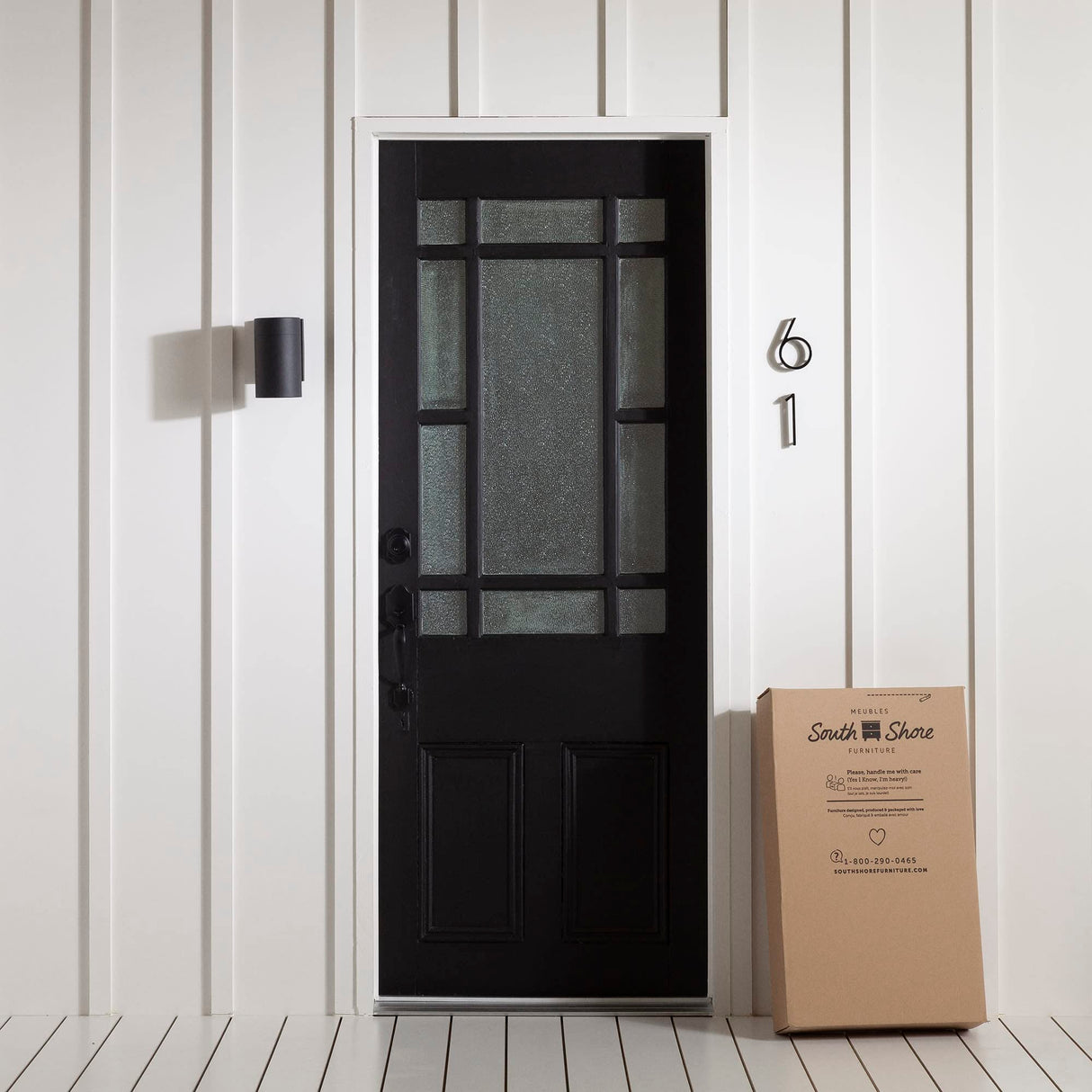 South Shore Fynn 2-Drawer Nightstand, Winter Oak, 16.5D x 22.25W x 22.25H in