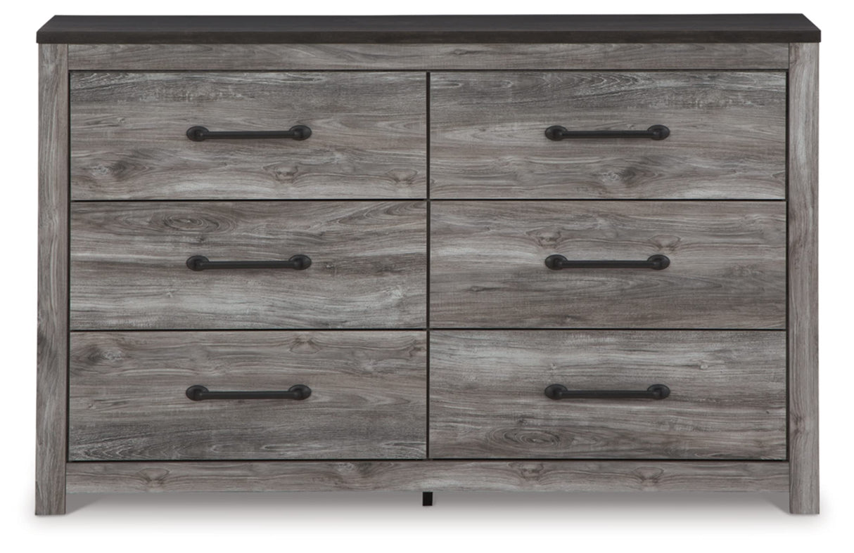 Bronyan Contemporary 6 Drawer Dresser, Gray