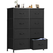 NCH2-8BC-SW-BK, 8 Drawers, Black