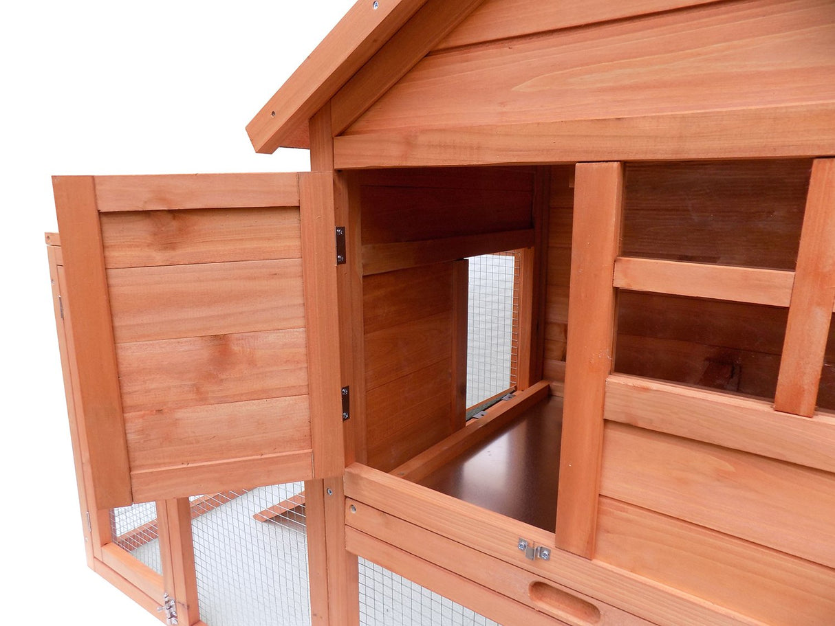 Rabbit Hutch Indoor and Outdoor Bunny Cage 2 Story Pet House Poultry Cage