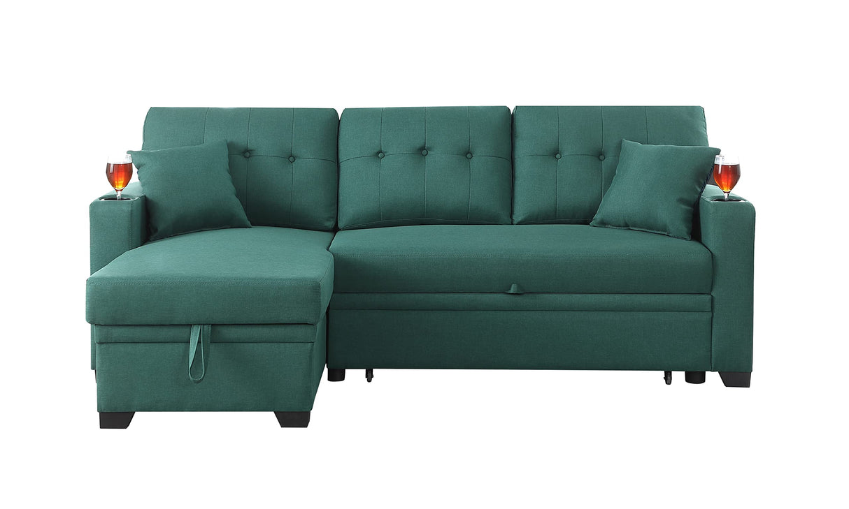 82" L Shaped Reversible Sectional Sofa with Storage Chaise