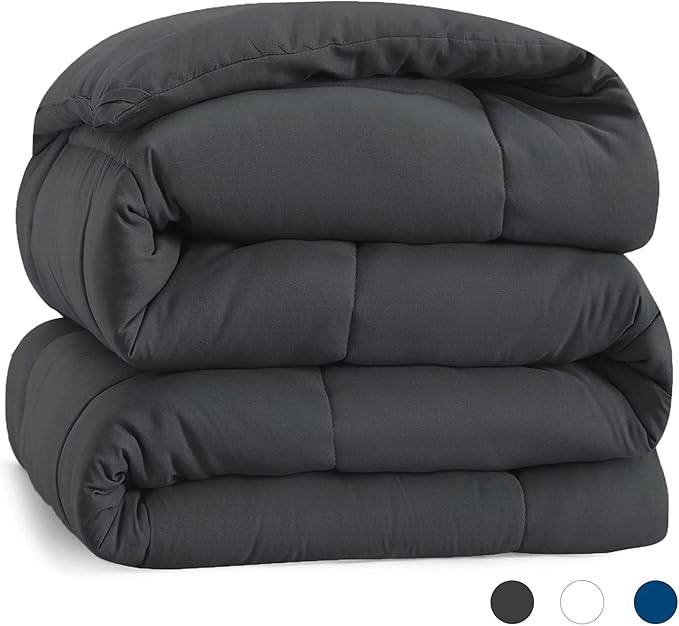 Duvet Insert Cooling Washable Grey - King - 1 Piece