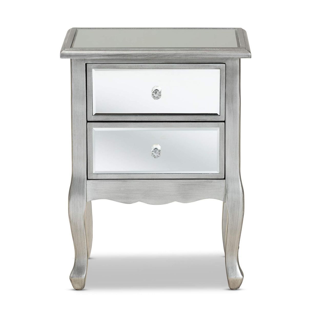 Nightstands, Silver/Mirror