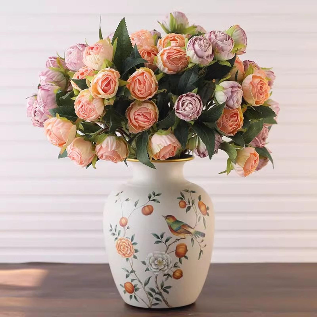 Ceramic Flower Vases Retro Chinese Ceramic Vase, Flower Container