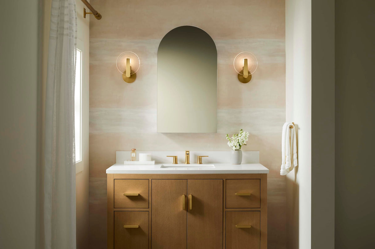 Embark Medicine Cabinet, Deep Storage with Adjustable Shelves and Arch Mirrored Door,