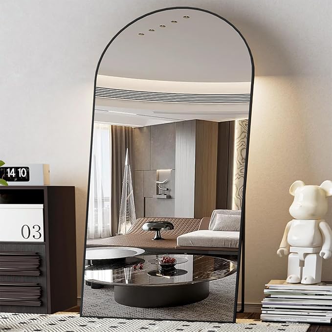 Extra Large Floor Mirror 71"×32" Arched Full Length Mirror