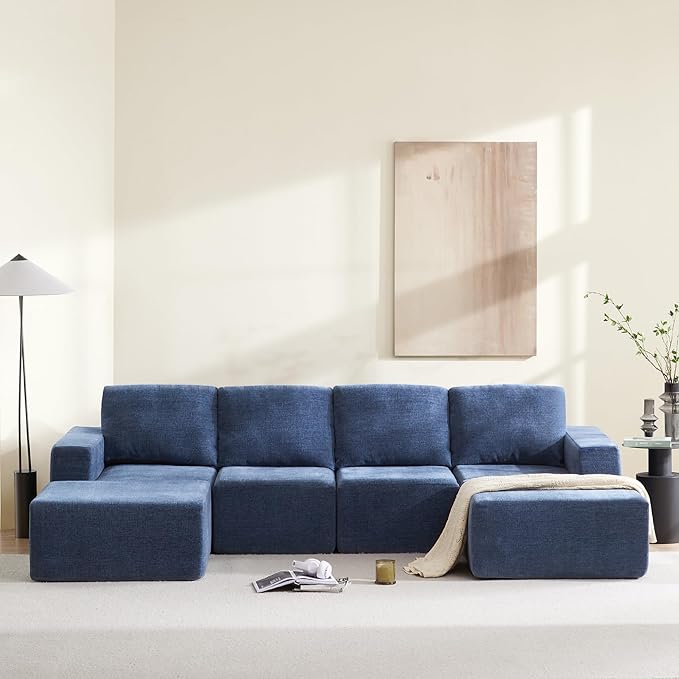 Modern Large Sectional Sofa, U-Shaped Sectional Sofa