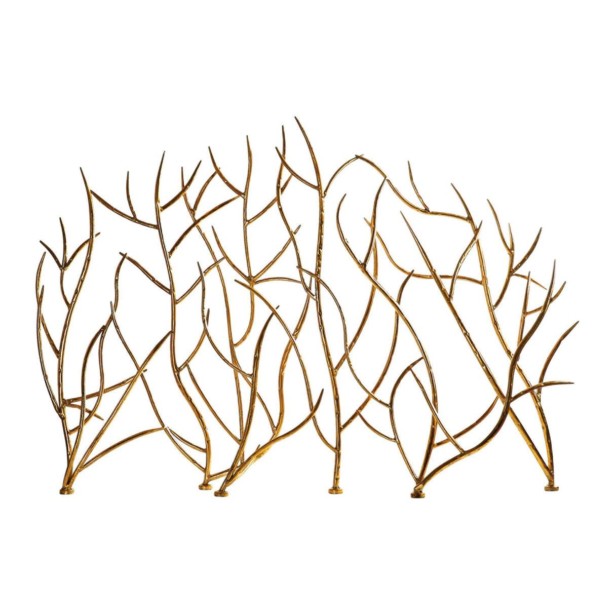 Gold Branches - 47 inch Decorative Fireplace Screen - 47 inches wide by 6.3 inches deep