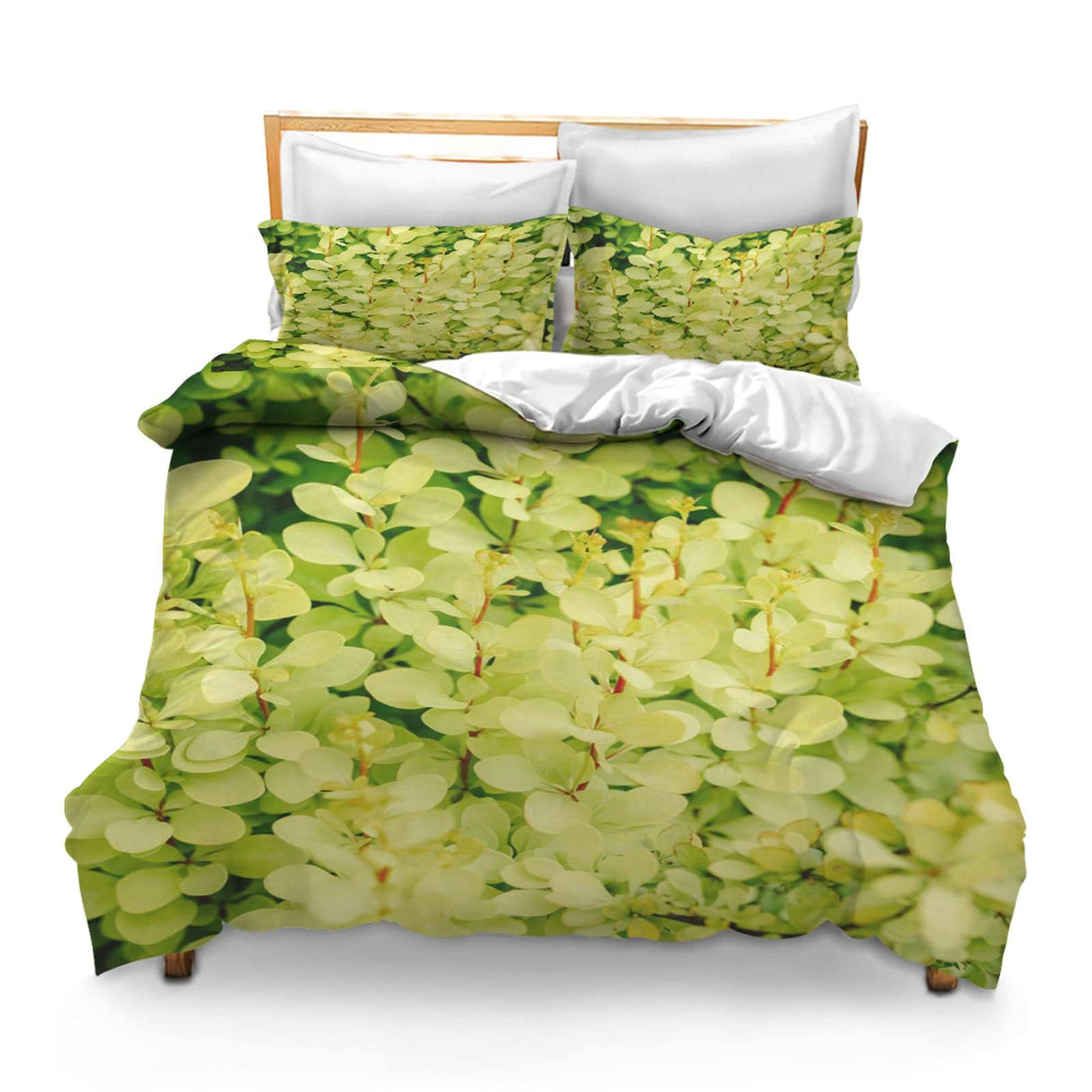 Printed Comforter Cover Set Twin Leaf-87 for Kids Girls Bedding Quilt Bed Cover Sets