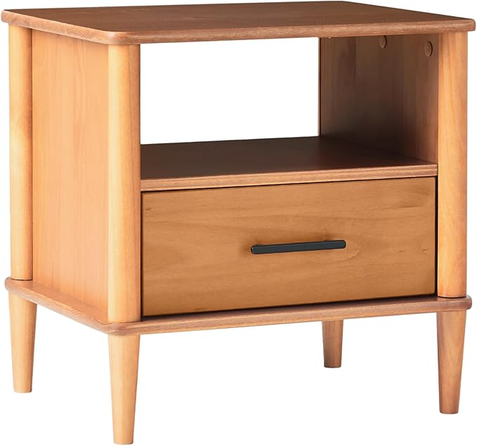1-Drawer Nightstand, 20 Inch, Walnut