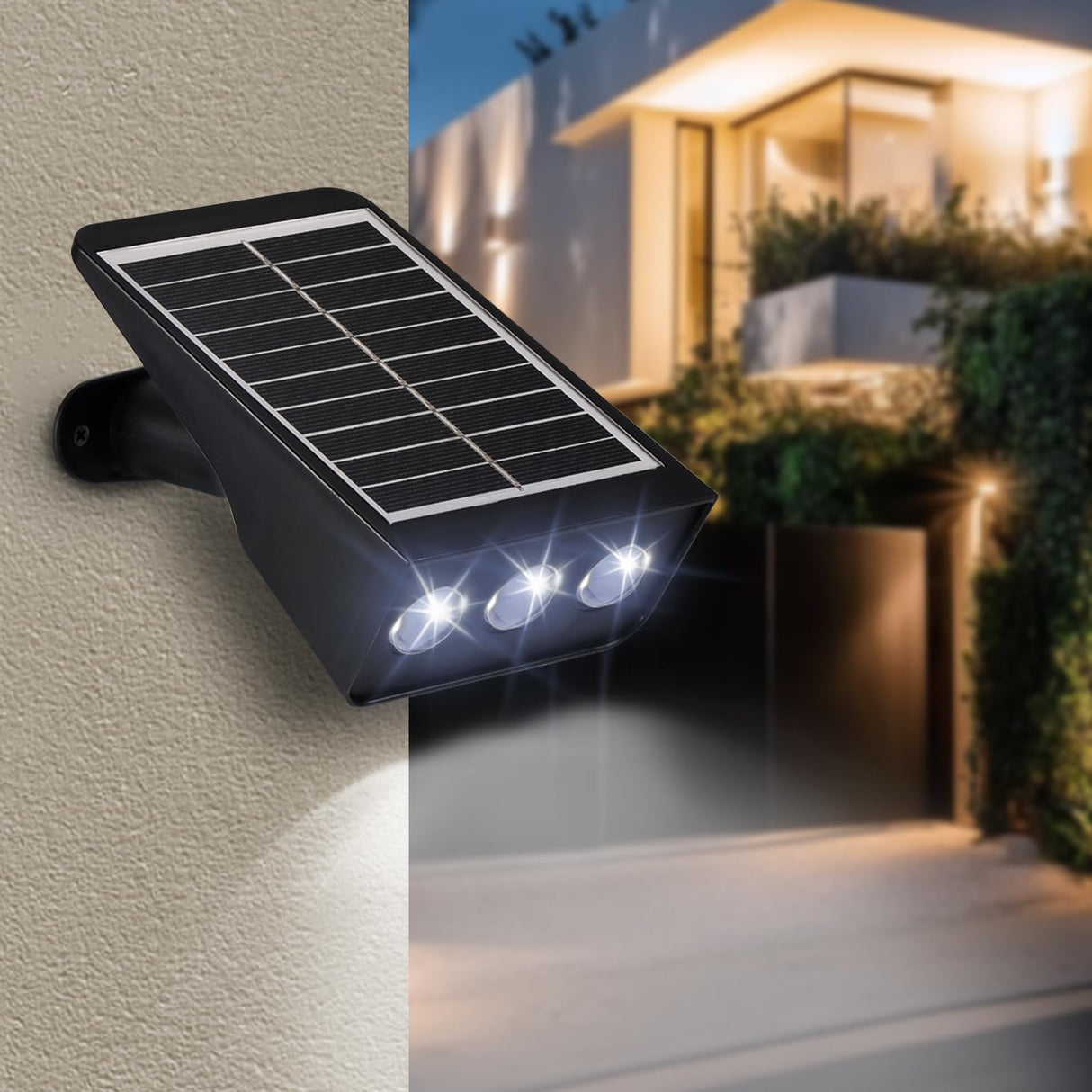 Solar Spot Lights Outdoor, 4 Pack Solar Landscape Spotlights 3 Lighting Modes
