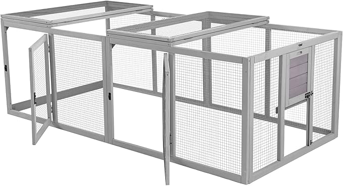 CoopLink Expandable Wooden Chicken Coop with Nesting Box