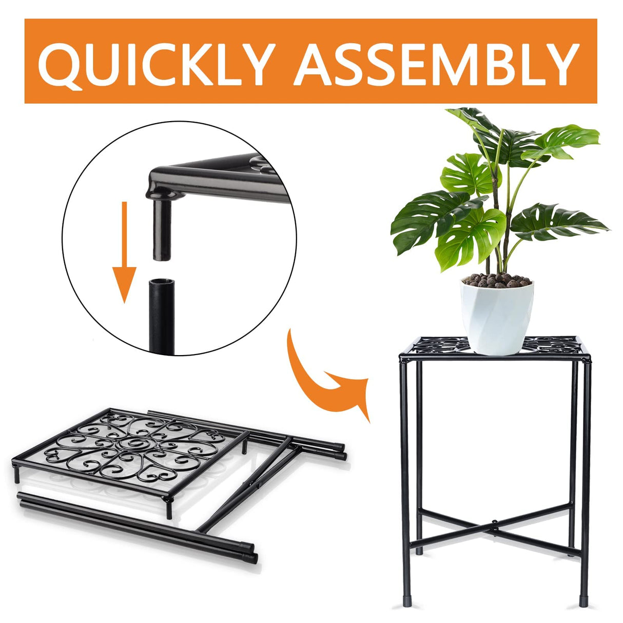 IronBloom Heavy-Duty Indoor & Outdoor Plant Stand