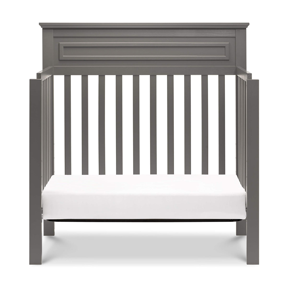 Autumn 4-in-1 Convertible Mini Crib in Slate, Greenguard Gold Certified