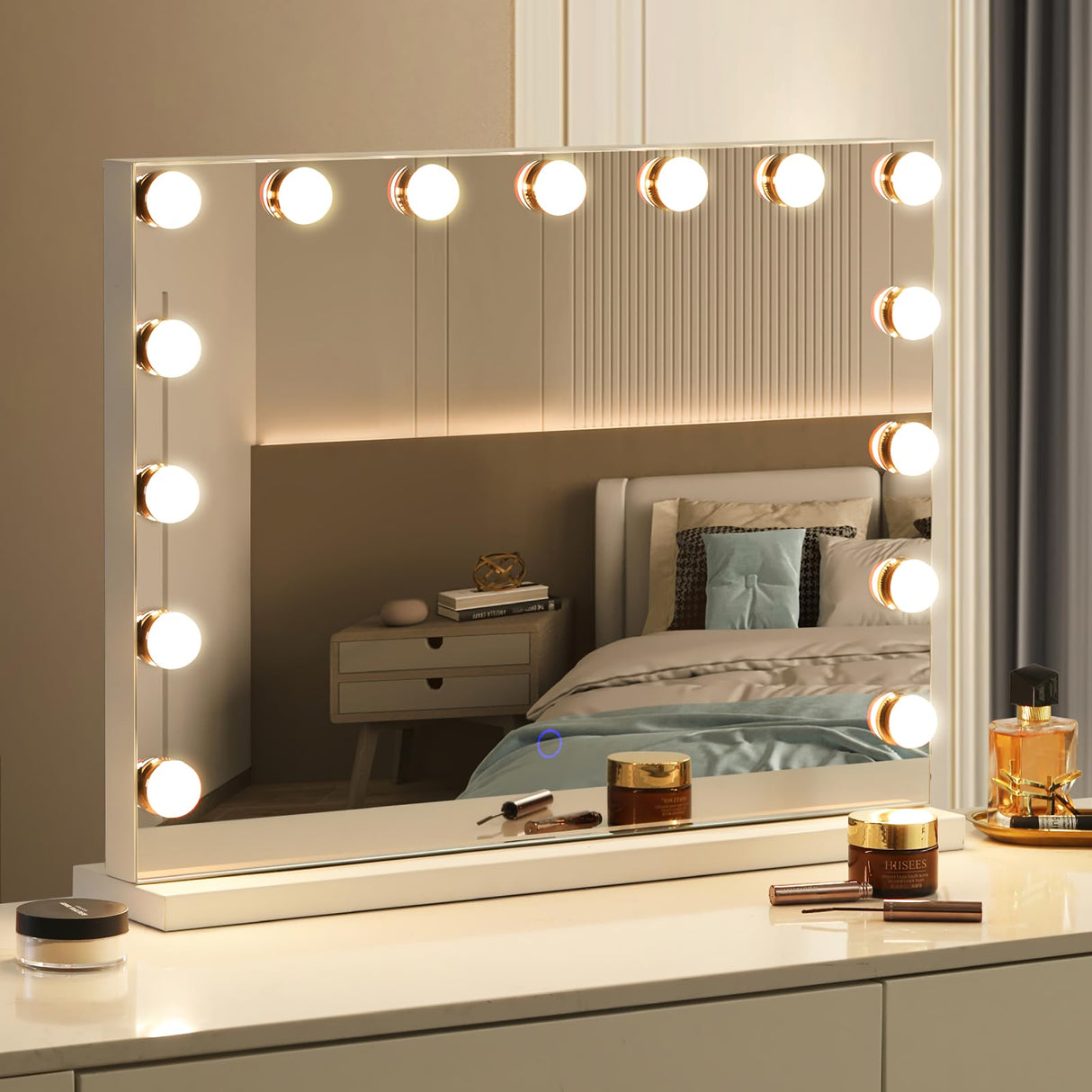 Hollywood Vanity Mirror with Lights 23x18 - 15 LED Bulbs