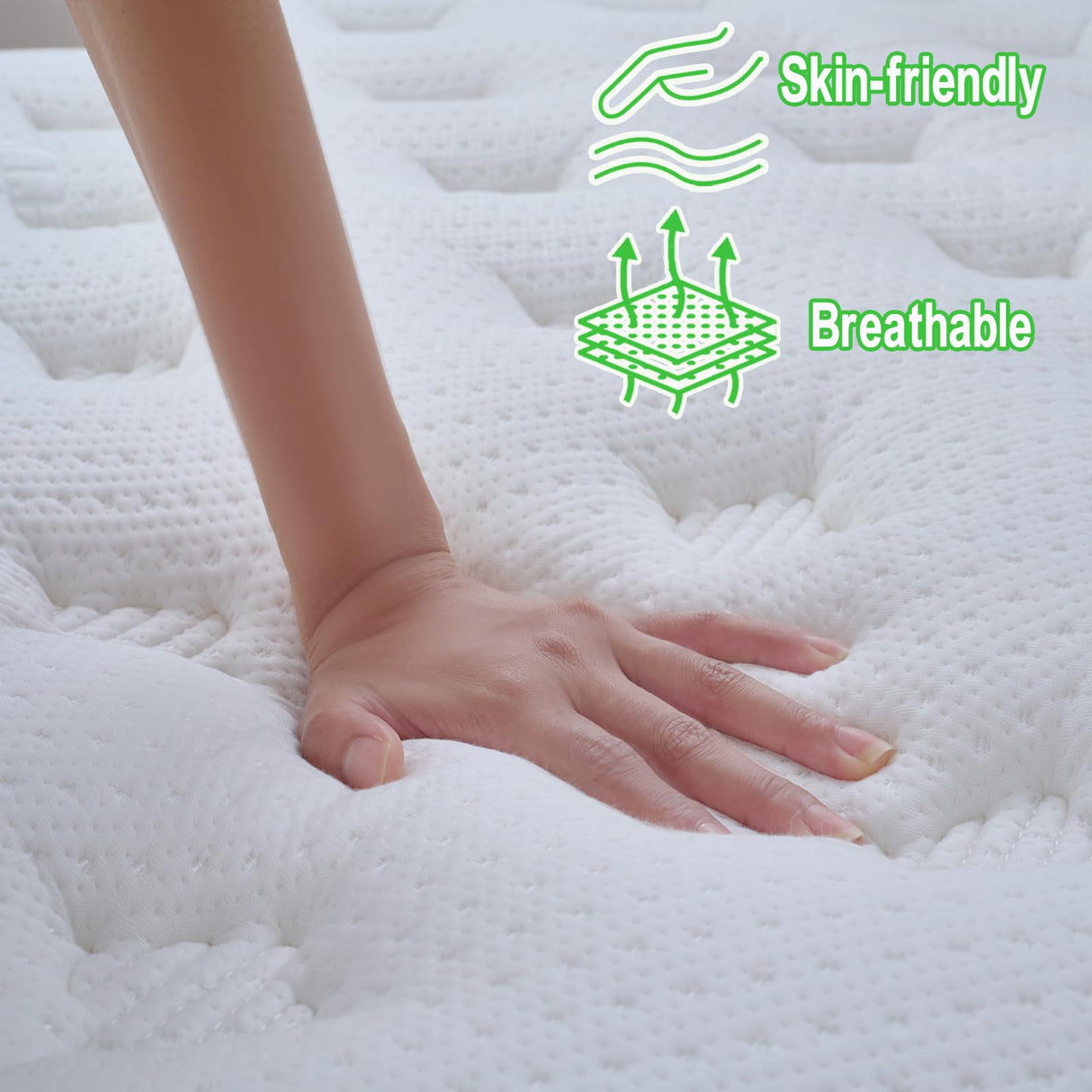 Queen Mattress,12 Inch Memory Foam Hybrid Mattress