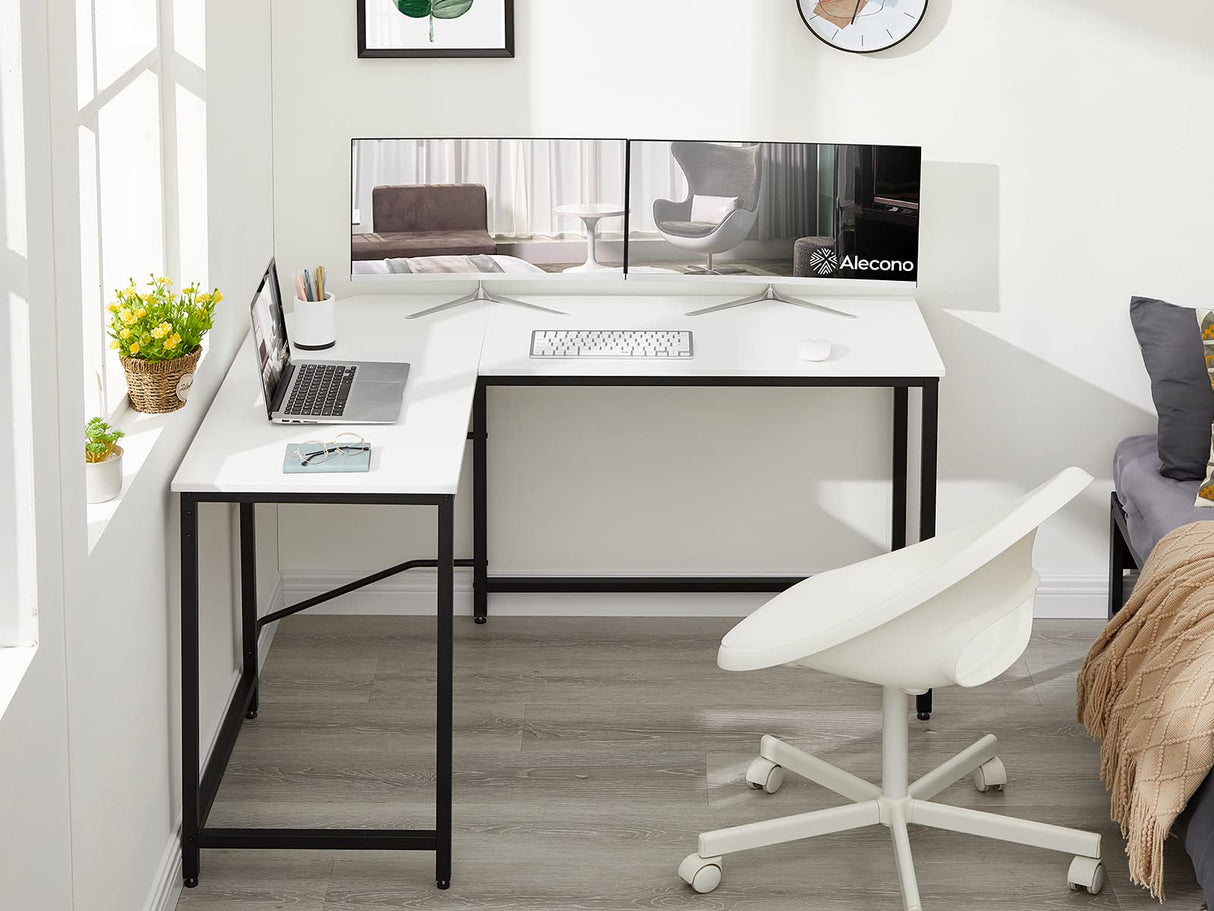 L Shaped Desk Corner Gaming Computer Desk 62inch Home Office Workstation