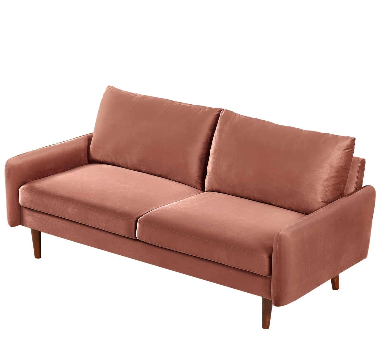 Kent Modern Velvet Sofa, Comfortable 3 Seater Couch for Living Rooms and Small Spaces