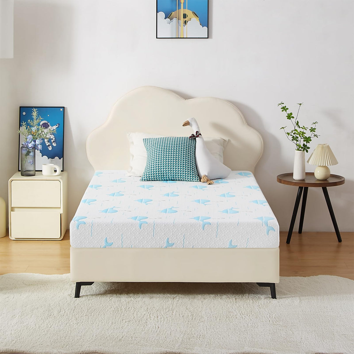 6 Inch Twin Mattress for Kids, Removable Washable Cover