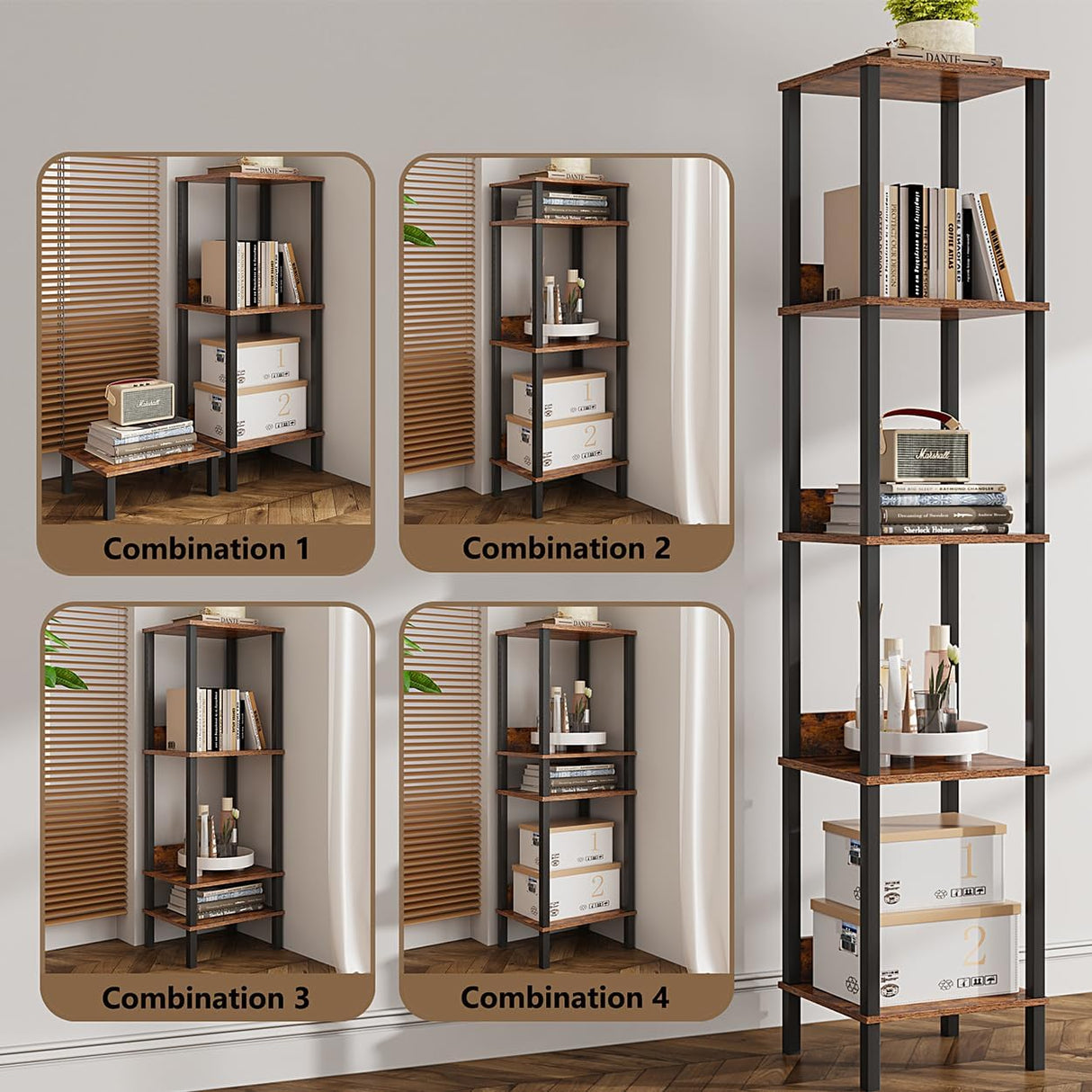 Set of 2 End Table, Side Table, Nightstands