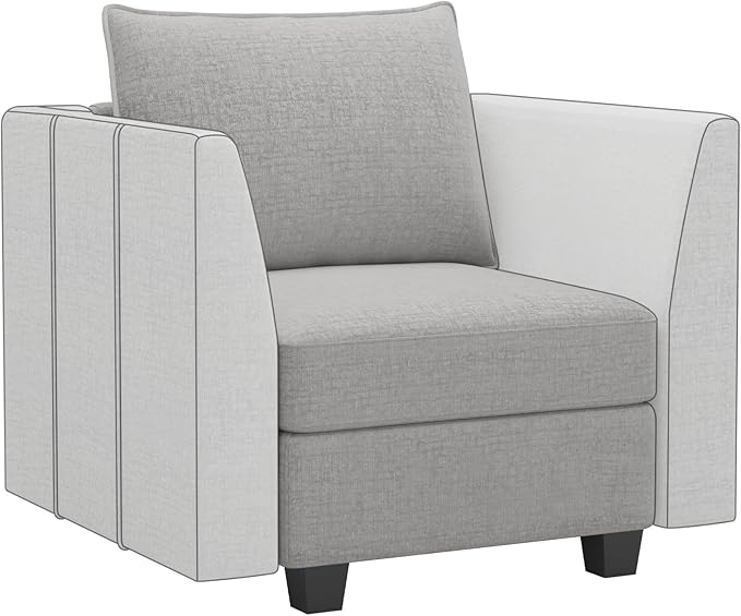 Modular Sectional Sofa Armrest Module for Chenille Modular Couch