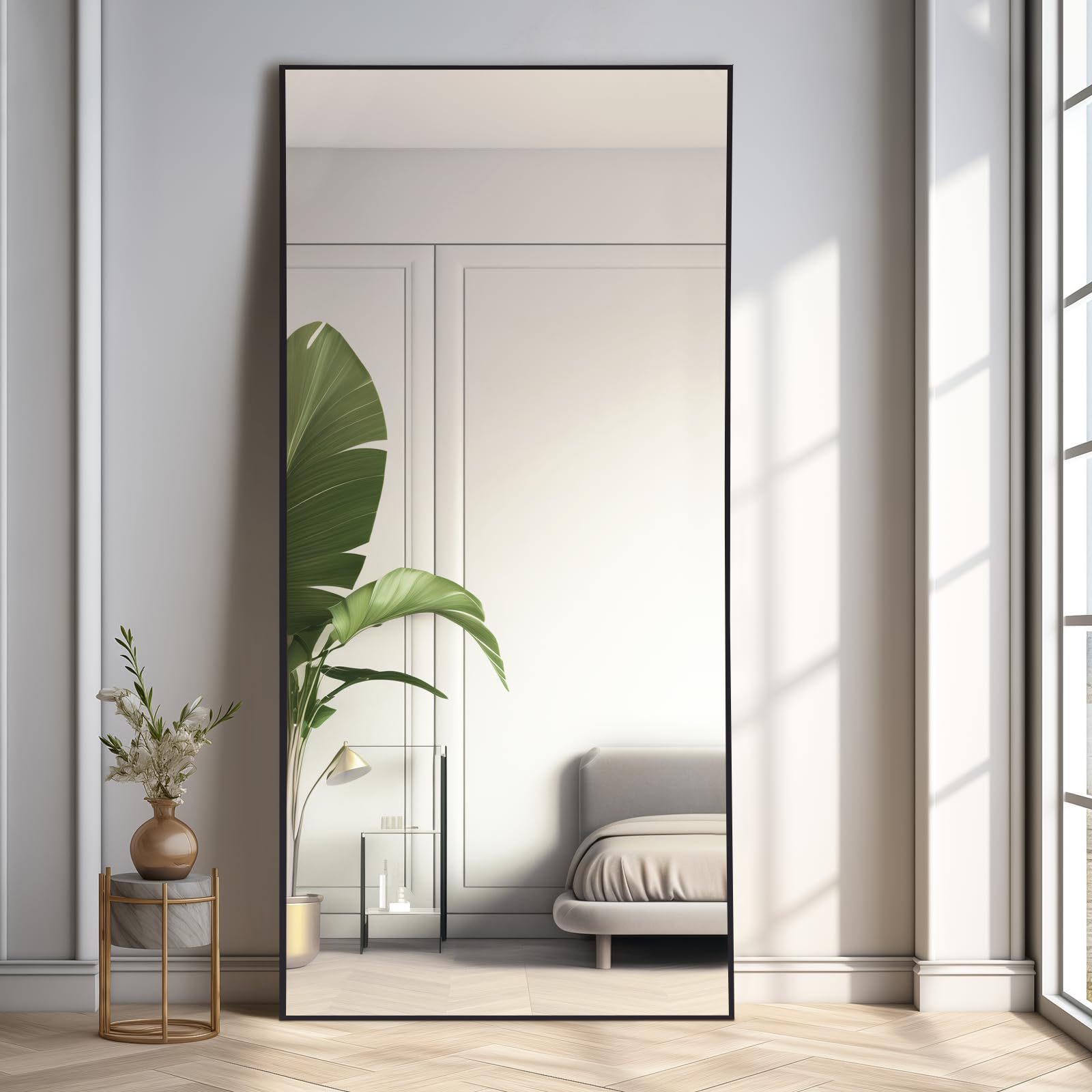 71"x32" Large Mirror Full Length, Oversized Floor Mirror Full Length for Bedroom Living