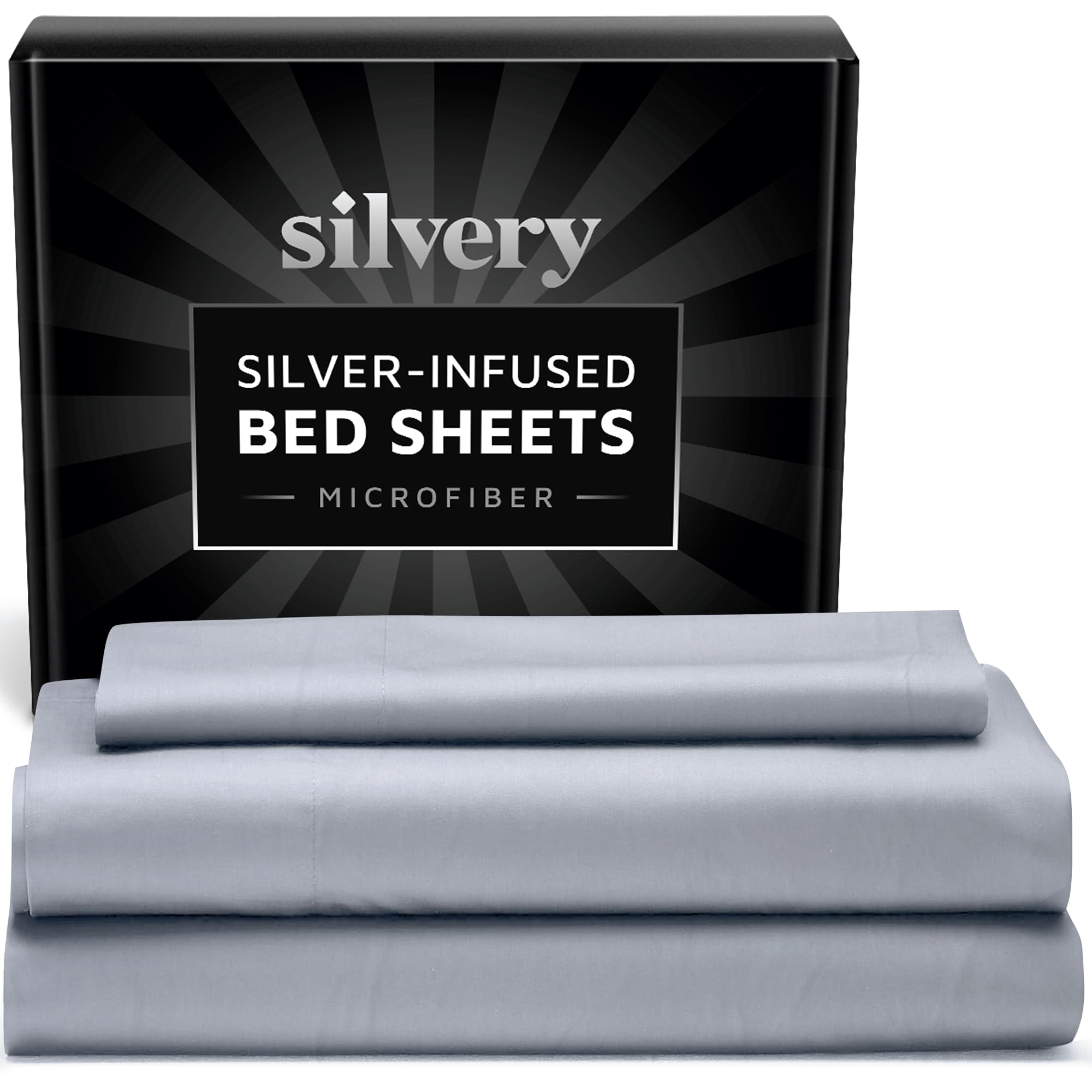 Silver Infused Bed Sheets Set - Made from Extra Soft 120 GSM