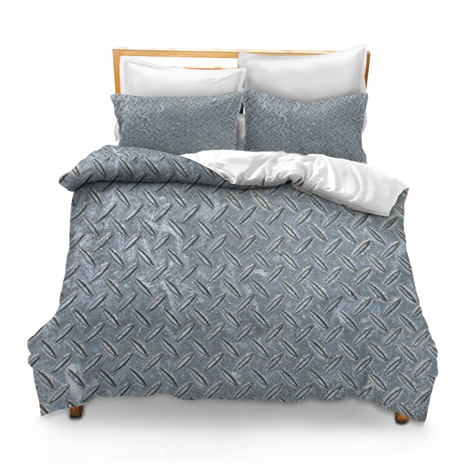 Printed Comforter Cover Set Twin Size Texture-2 Bedspread Room Decor for Kids Boys