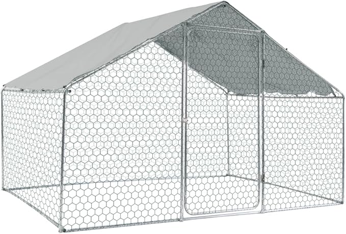 Iron Fortress Modular Chicken Coop with Rain Cover & Custom Mesh Panels