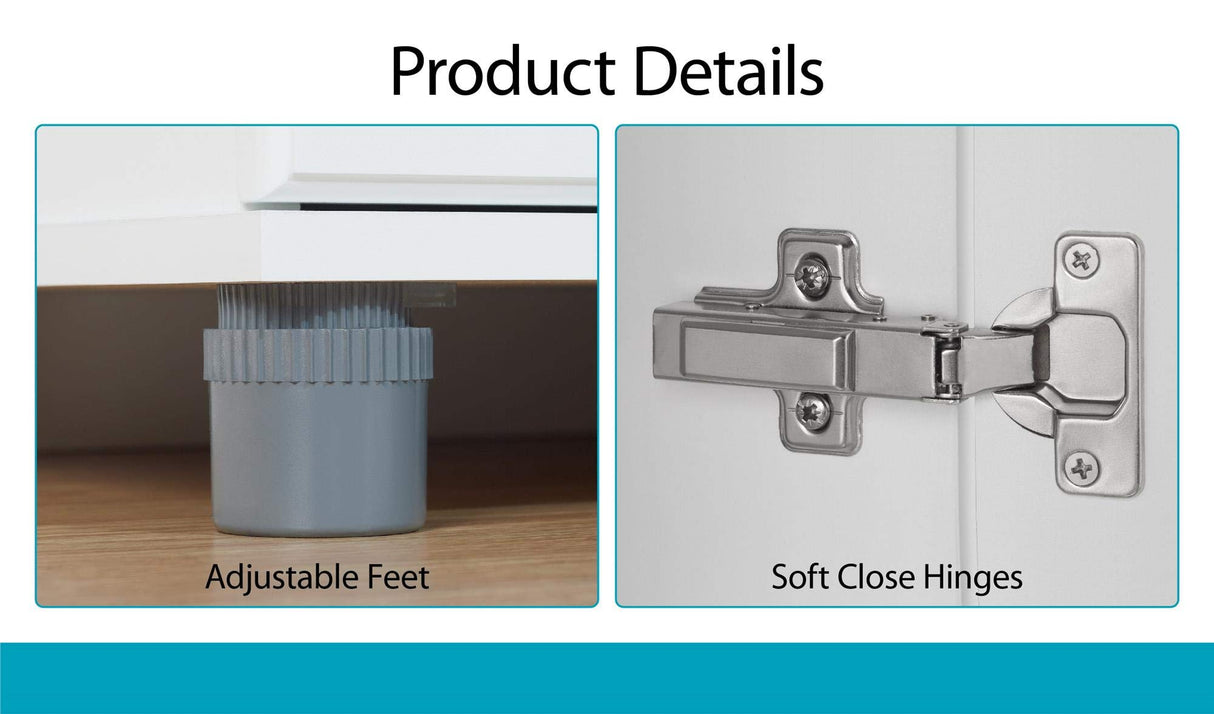 Evolution Kendall 24" Utility Storage Cabinet - White