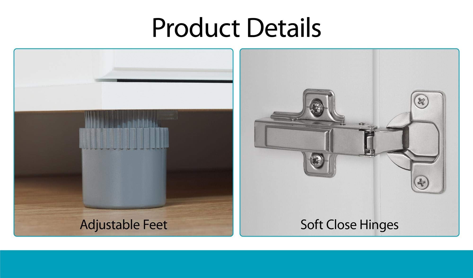 Evolution Kendall 24" Utility Storage Cabinet - White