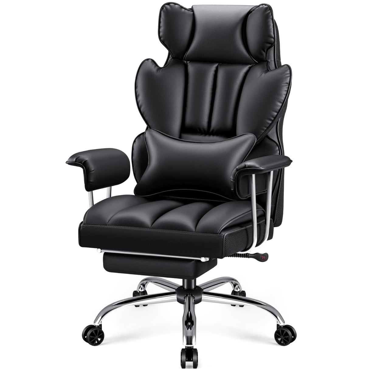Big and Tall Executive Office Chair with Lumbar Support Leather Computer Chairwith