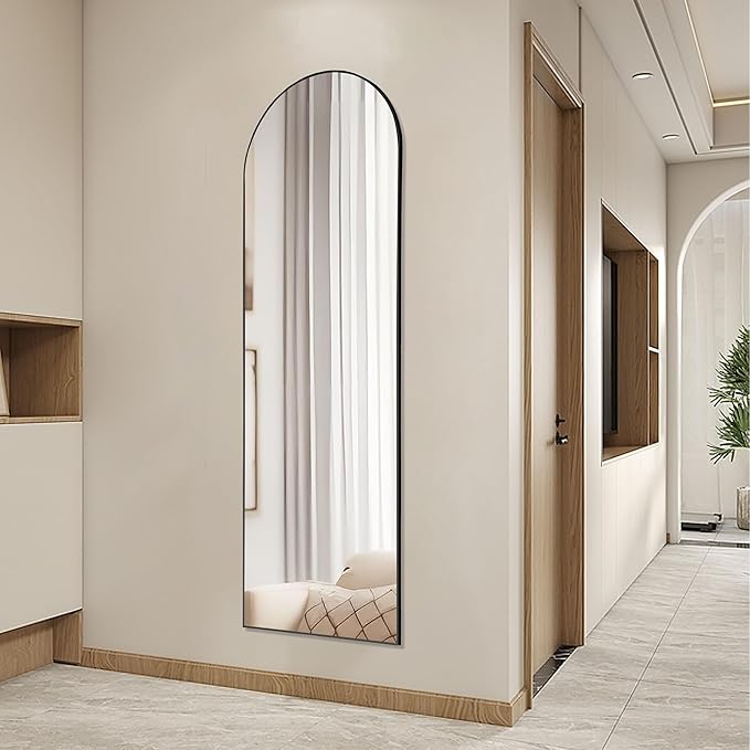Arched Full Length Mirror Full Body Floor Mirror