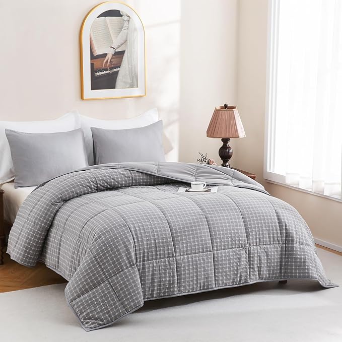 Wool Comforter Dvet Insert Queen Size for All Season, Breathable Organic Wool Comforter