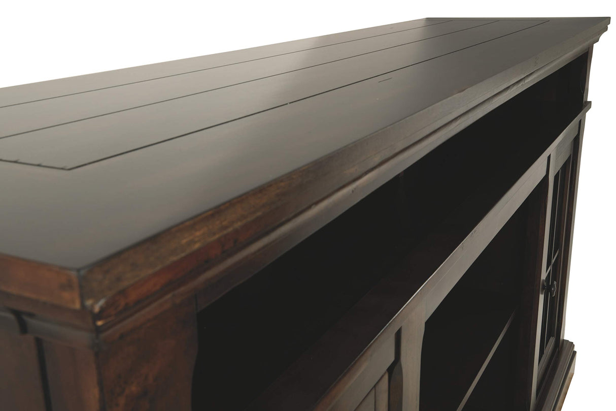 Roddinton Traditional TV Stand With Fireplace Option Fits TVs up to 70", 2 Cabinets