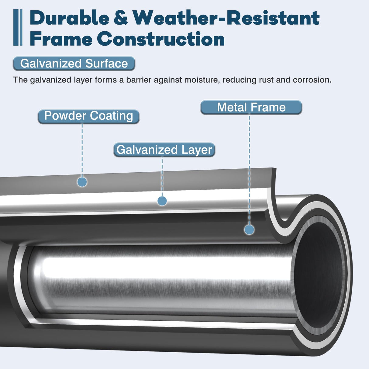 Yalissey Outdoor Lounge Chairs, Pool Lounge Chairs Set of 2, Outdoor Chaise Lounge with Adjustable Backrest & Cup Holder,Blue