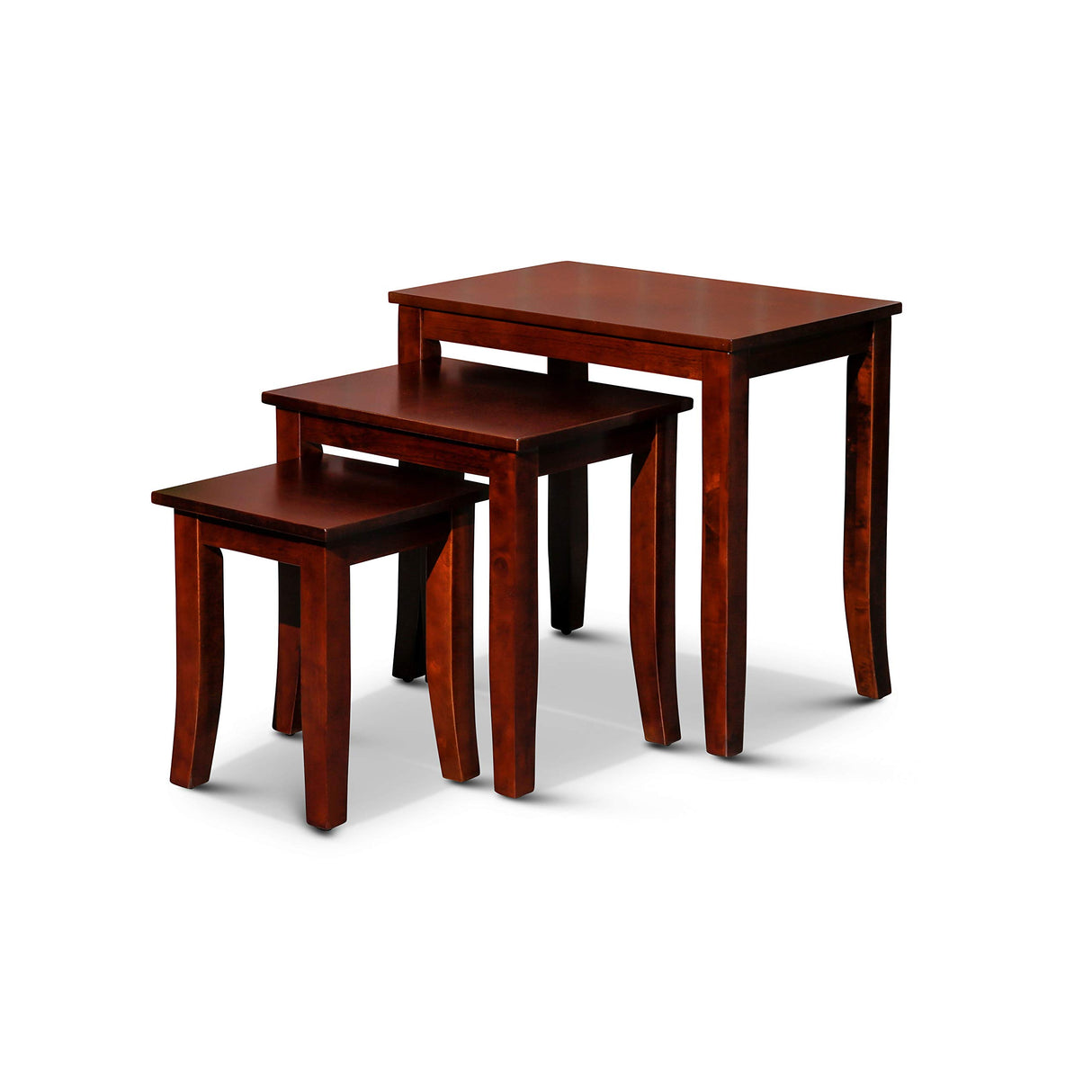 Avon 3-Piece Nesting Tables Indoor Living Furniture Collection - Cherry