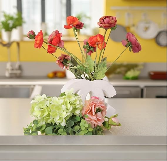 Ceramic Hollow Donut Vase Set of 2