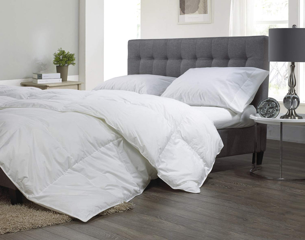 Canadian Hutterite Goose Down Premium Weight Comforter, Queen