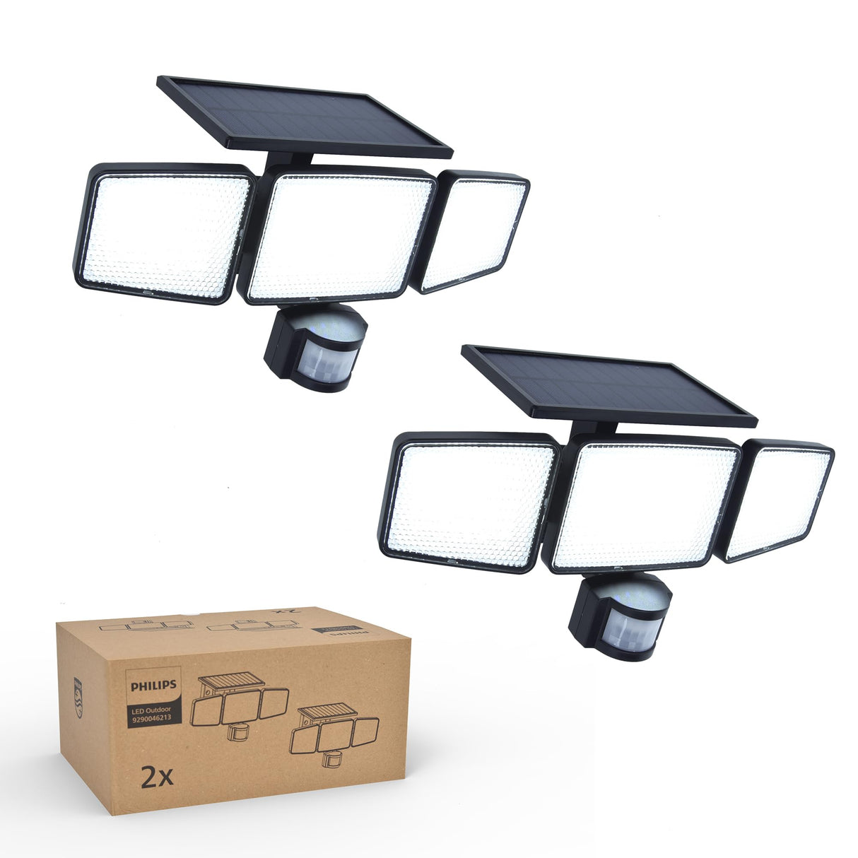 Solar Security Light Outdoor 302 LED 1200lm