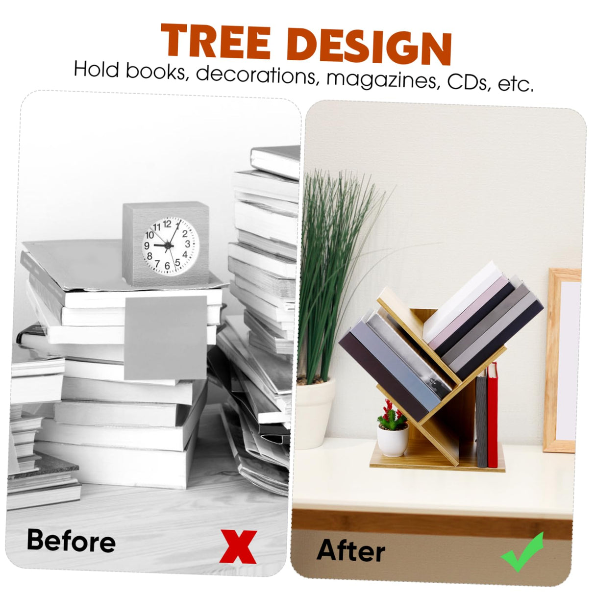 ABOOFAN 3 Desktop Bookcase Desk Bookshelf Organizer Small Bookshelf for Small Spaces Mini Bookshelf for Desk Office Desktop Bookshelf Natural Desktop Bookshelf Table Top Bookshelf