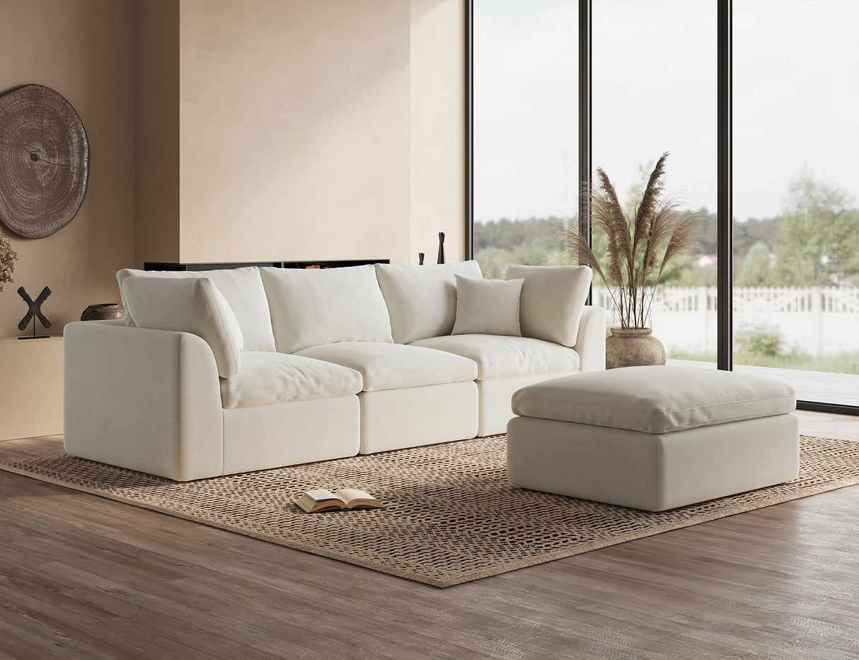 110" Cloud Sectional Couches for Living Room