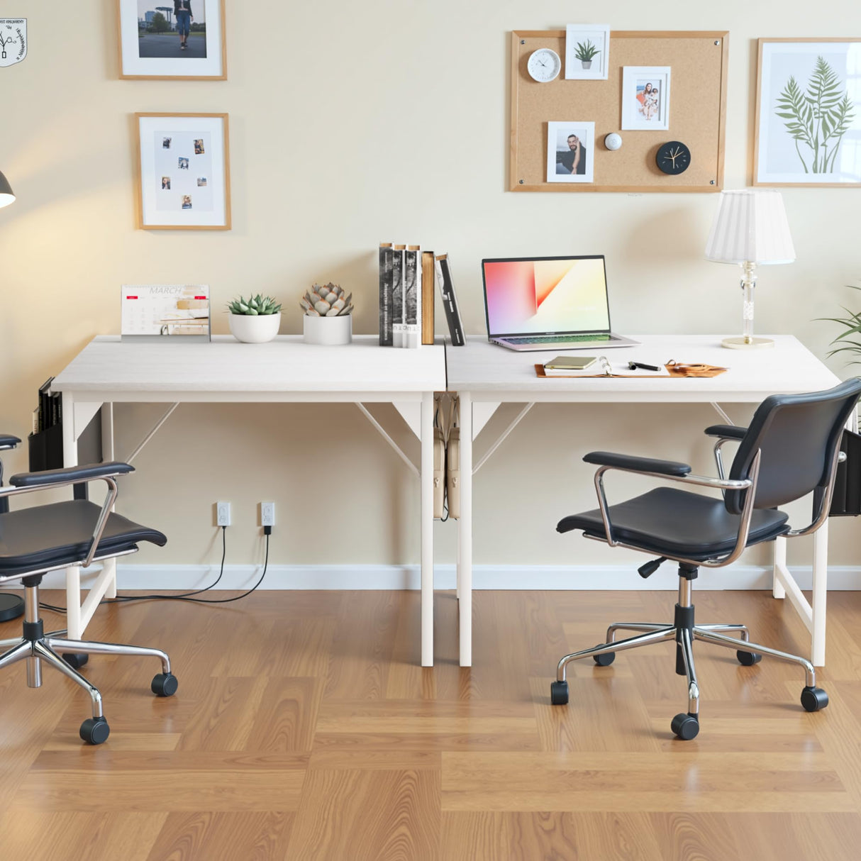 48 Inch Computer Desk, Wood Modern Simple PC Home Office Table