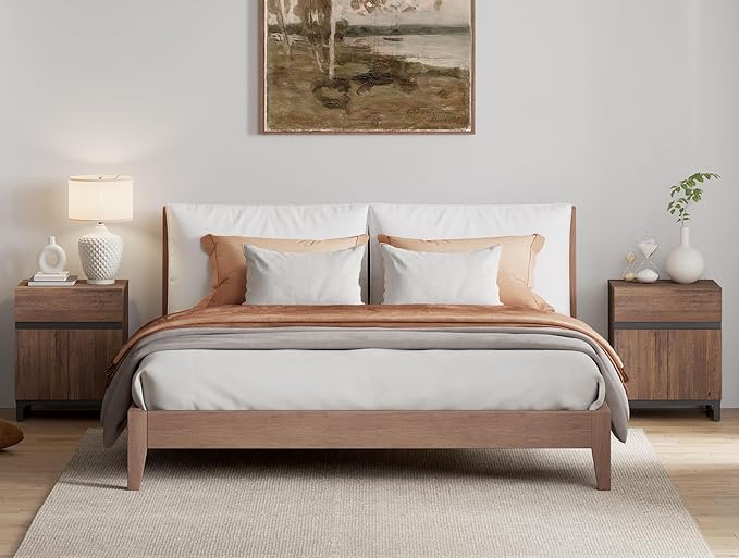 Nightstand with 2 Drawers for Bedroom