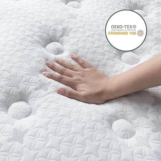 14 Inch King Size Mattress - Hybrid Bed Mattress Box a Memory Foam